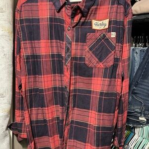 Harley Davidson plaid button up